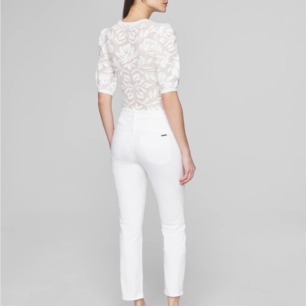 High-Rise Slim With Slit Crop Jeans White House Black Market